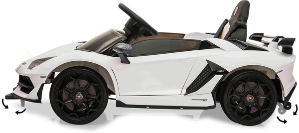 Coche Electrico Lamborghini Aventador SVJ Blanco 12V 2,4GHz